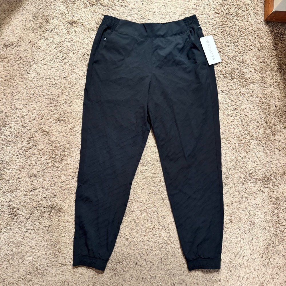 Athleta Black Brooklyn Textured Jogger- New with Tags!
